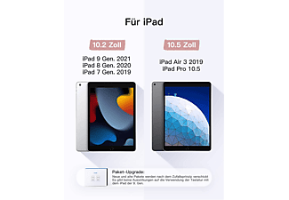 INATECK Tastatur Hülle für iPad 2021/2020/2019(9/8/7 Gen) 10.2 Zoll, iPad Air 3 und iPad Pro 10.5, iPad Tastatur