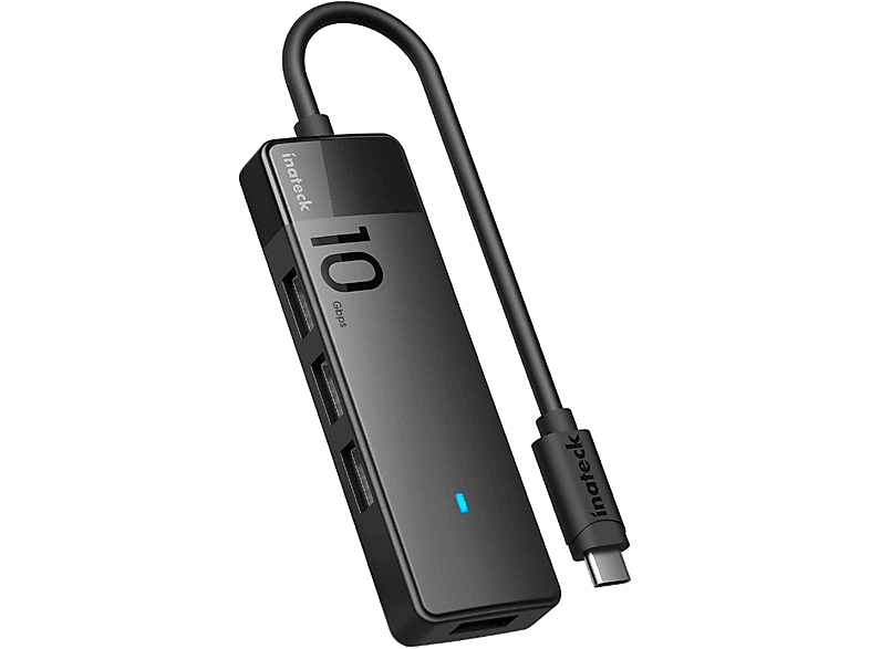 INATECK USB 3.2 Gen 2 USB-C Schwarz Ports USB Hub 4 Speed Hub, to with USB-A USB