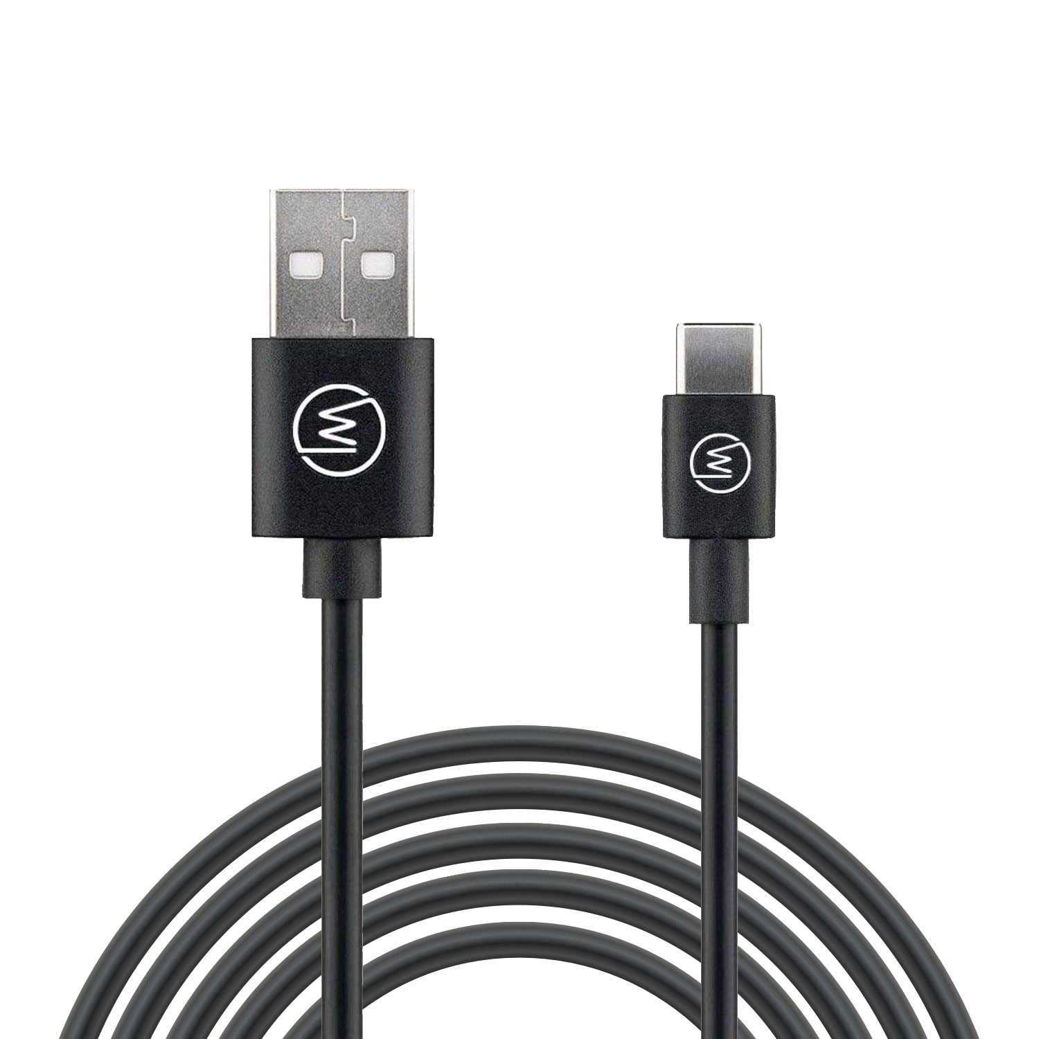 Fast USB-C Wicked und 1x 1 Ladekabel, Chili Schnell-Ladekabel, m, USB-A Ladekabel Kabel 3A WICKED Datenkabel Charge CHILI auf Schwarz
