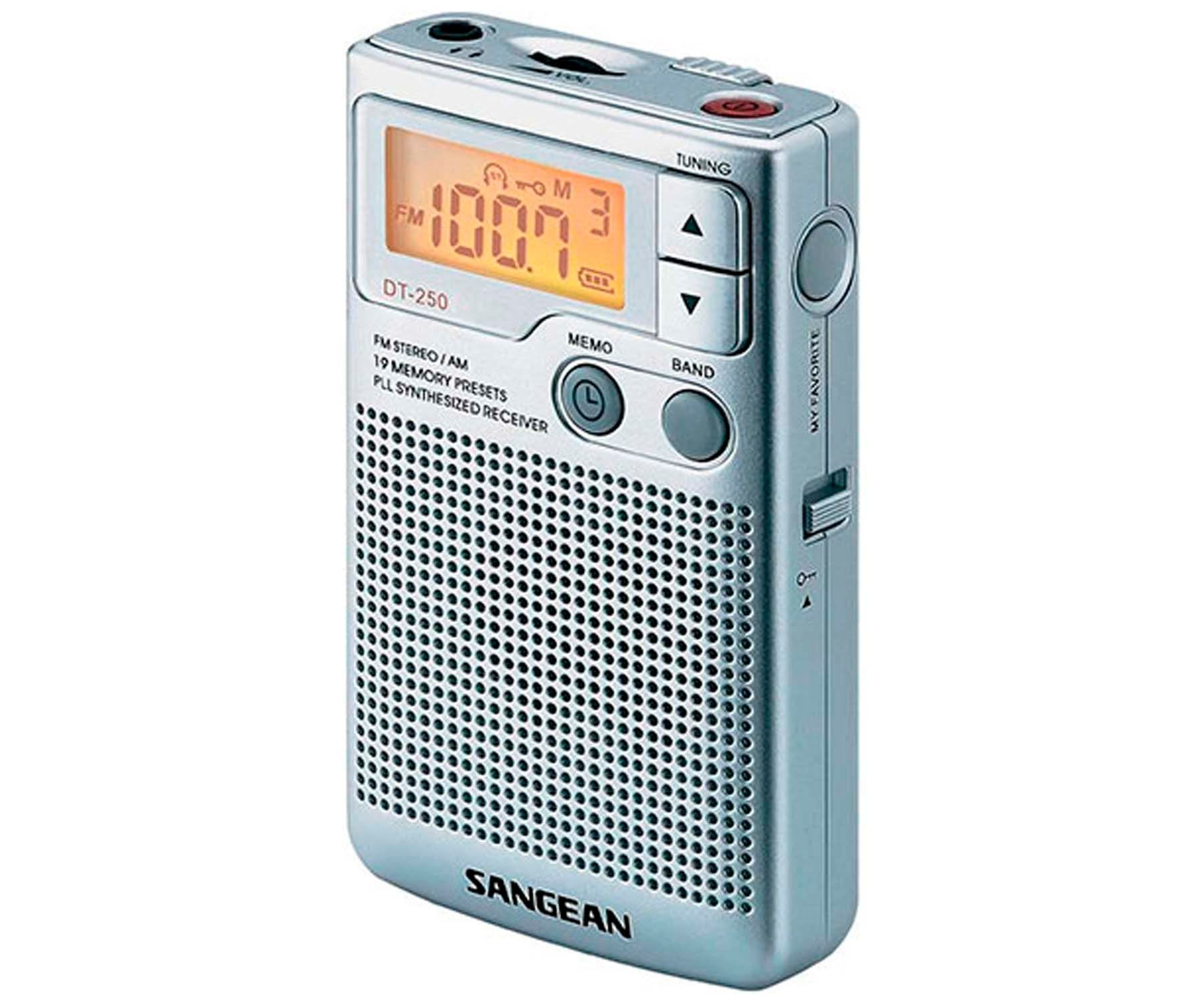 RADIO - Sangean Dt-250 Plata Radio Portátil Am/fm Dbb Con Altavoz SANGEAN, Plata