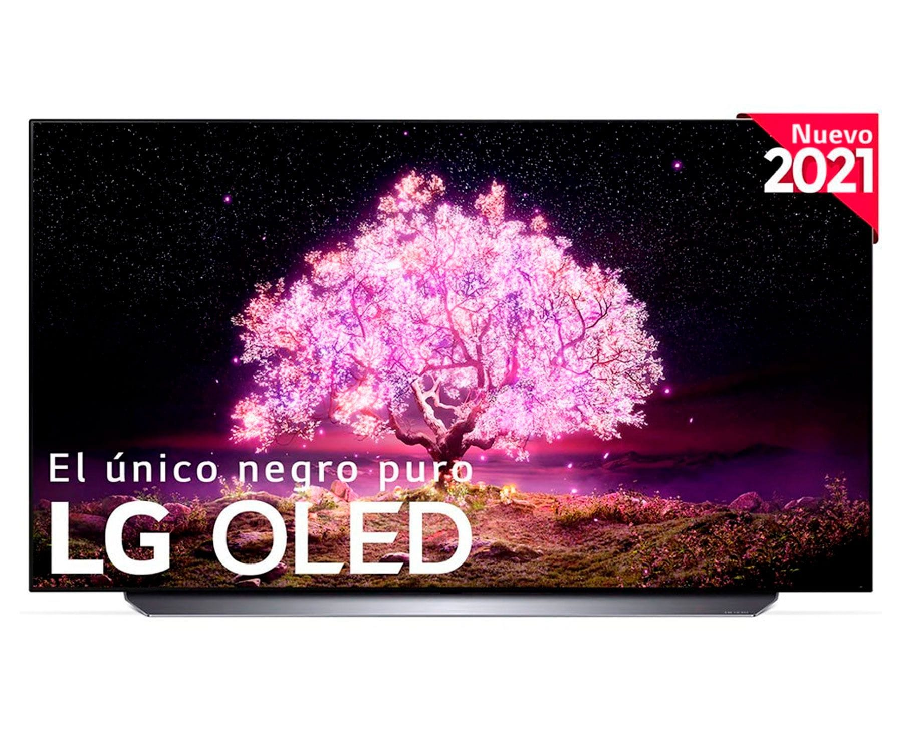 TV OLED 55" - 55C14LB LG, OLED 4K, Procesador Inteligente 4K α9 Gen4 con AI, DVB-T2 (H.265)Sí, Negro