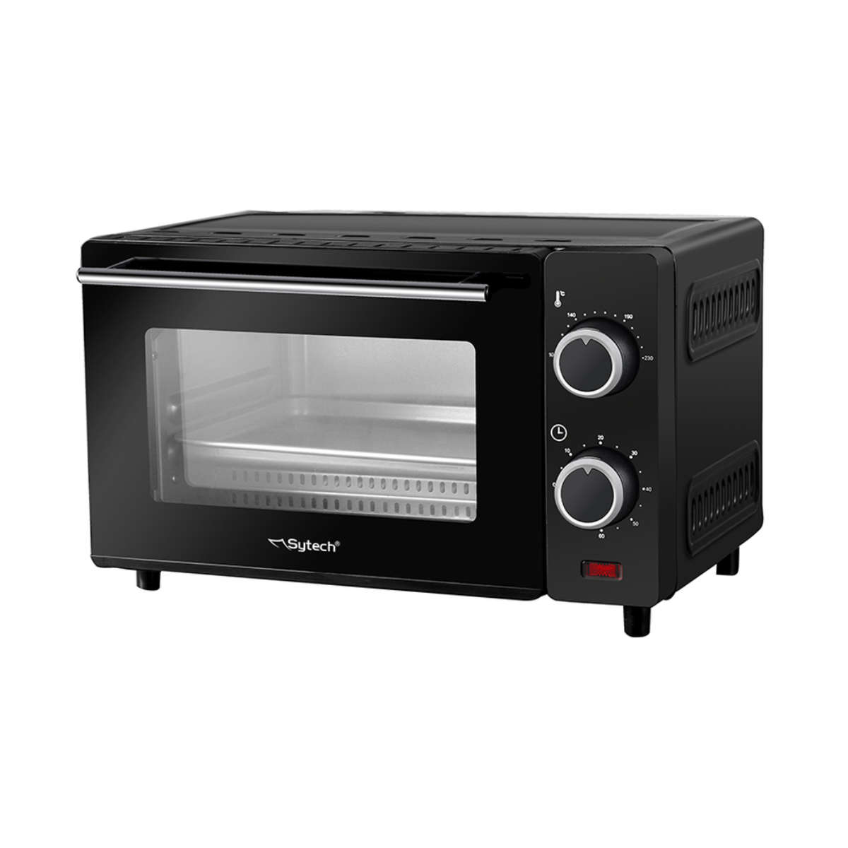 Mini Horno Electrico, 10 Litros, 650w., Negro SYOV110 - SYTECH, 10 lL, Negro