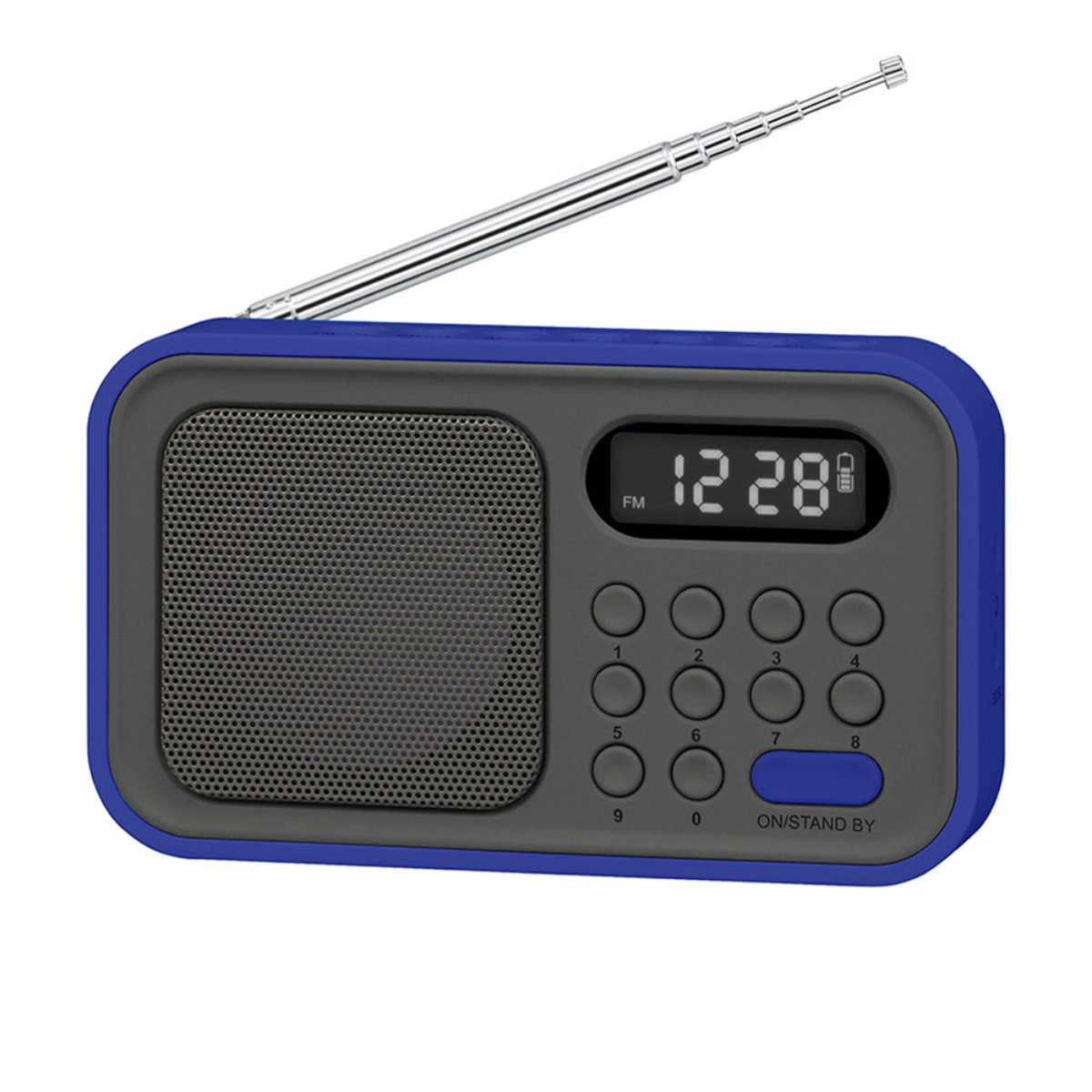 Radio Digital Portátil 2 Bandas, Azul