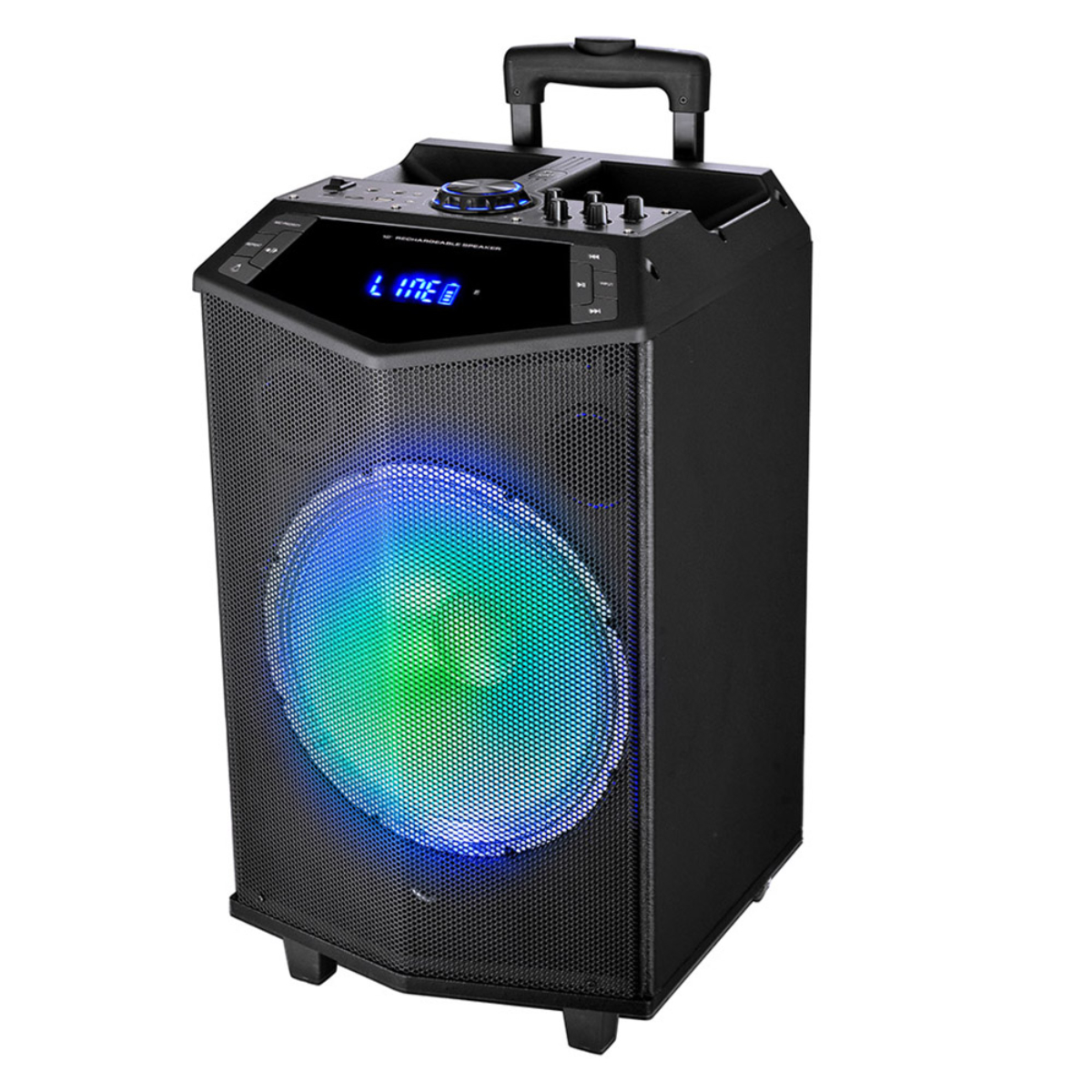 Altavoz Sytech Syxtr32 prism trolley profesional 100w color negro bluetooth v4.2 desde un tablet serie 12 100 autonomía 8