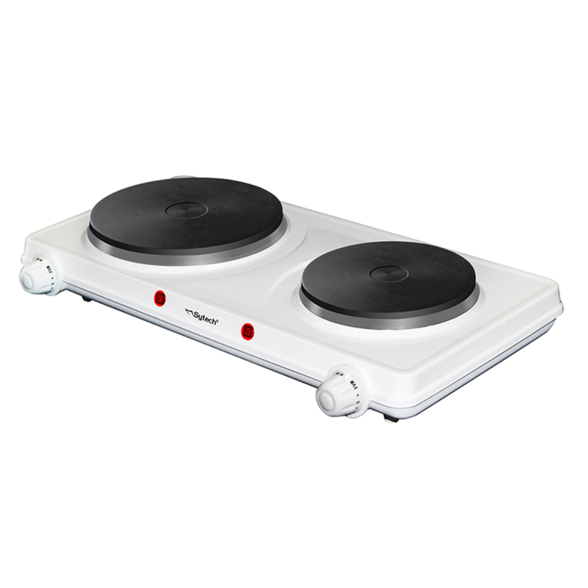 Cocina Sytech Sype20bl nº de quemadores 2 placa doble 2250w blanco 1500w 750w sistema seguridad contra electrica