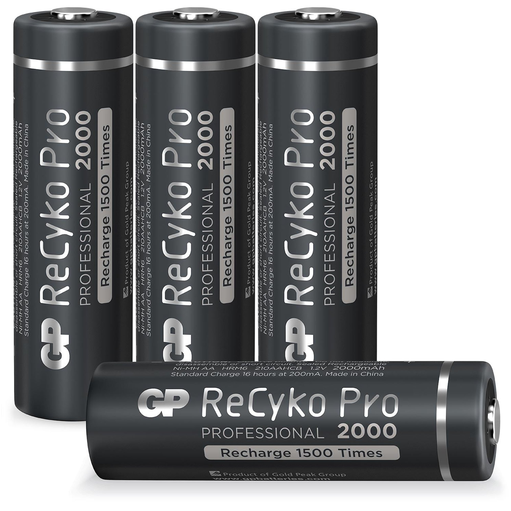 Nickel-Metallhydrid ReCyko Pro GP 1,2V - Akku 4 mAh 2000 Akku, mAh NiMH 2000 NiMH Stück BATTERIES AA