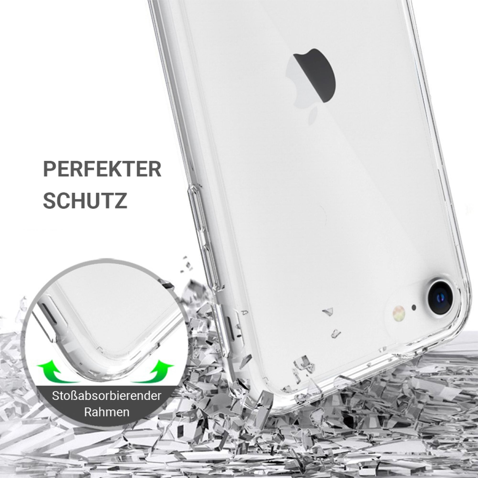 JT BERLIN Pankow Clear, iPhone / transparent 7, (2020) / 8 SE Backcover, Apple