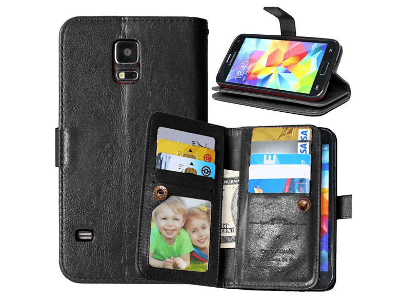 S5 S5 Galaxy Galaxy 9-karten, Bookcover, mini, Doppeltflip CASEONLINE mini, Handyhülle