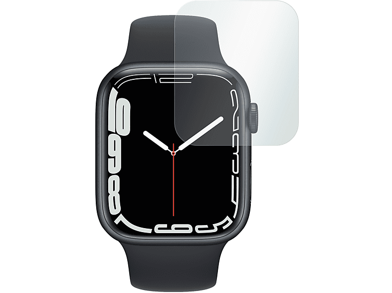SLABO 4x Displayschutzfolie Crystal Clear Displayschutz(für Apple Watch Series 7 (45mm) | Watch Series 8 (45 mm))