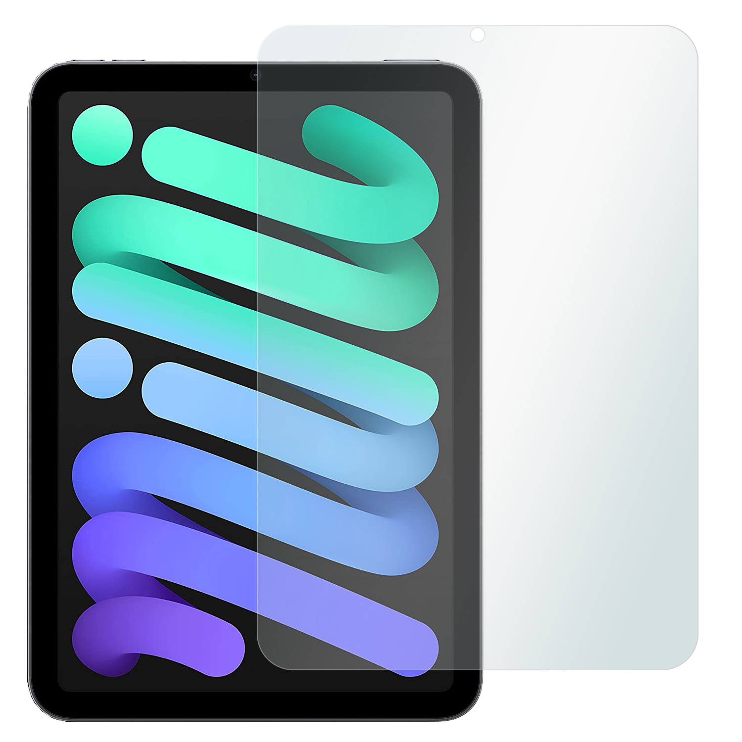 8.3 SLABO Crystal + Displayschutzfolie iPad Displayschutz(für Mini Generation (Wi-Fi Cellular)) Apple 2021) (6. 2x Clear |