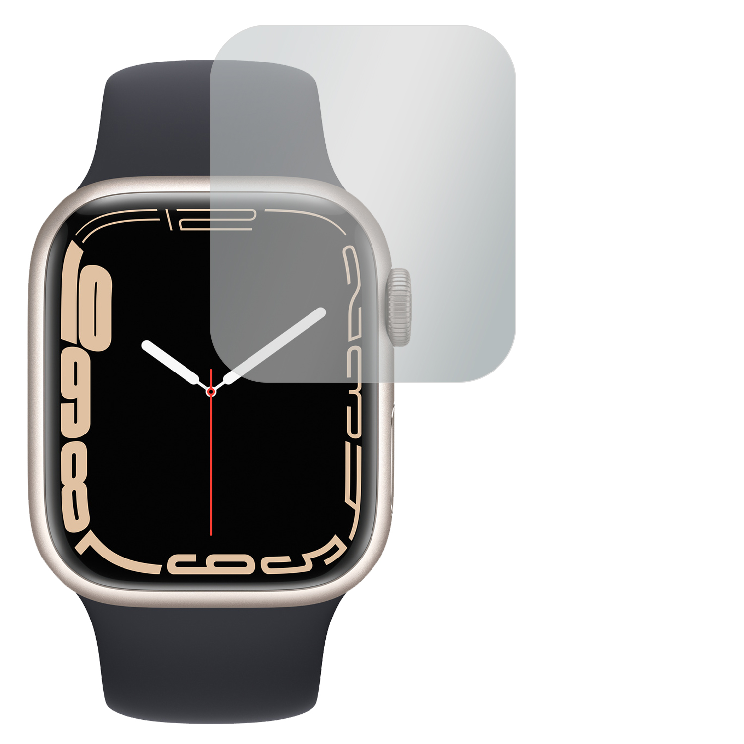 4x Watch (41 Series Displayschutzfolie Apple (41mm) 7 Displayschutz(für 8 Watch No mm)) Series | Reflexion SLABO