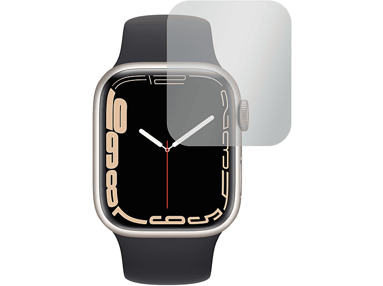 SLABO 4x Displayschutzfolie No Reflexion Displayschutz(für Apple Watch Series 7 (41mm) | Watch Series 8 (41 mm))