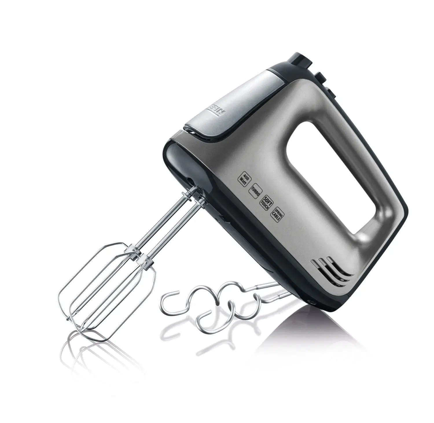 Batidora de mano - SM 3832 SEVERIN, 400 W, 5 velocidades, Gris