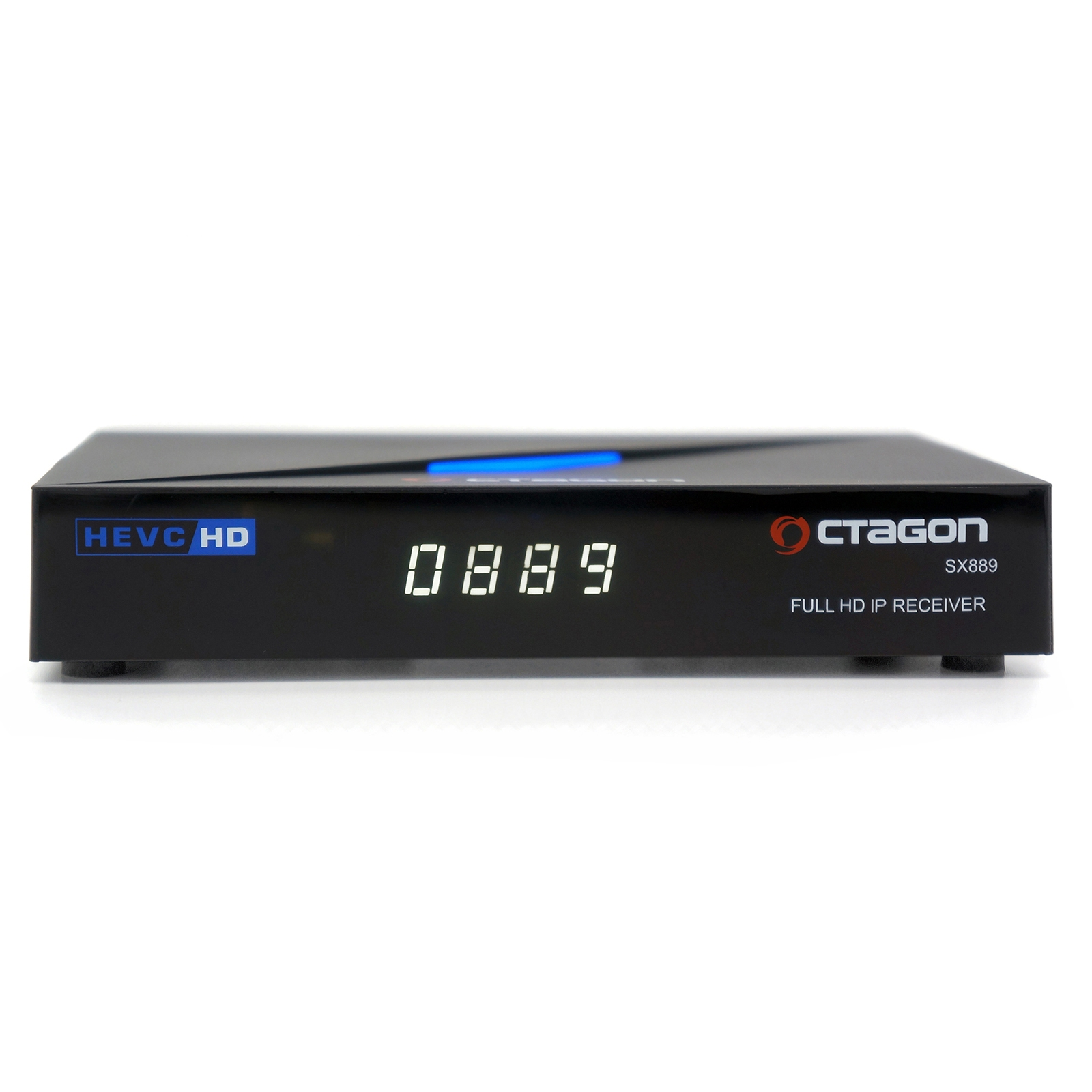 OCTAGON TV HD Full IP SX889 HD (Schwarz) LAN Mediaplayer HDMI Mediaplayer Linux H.265 IP Full