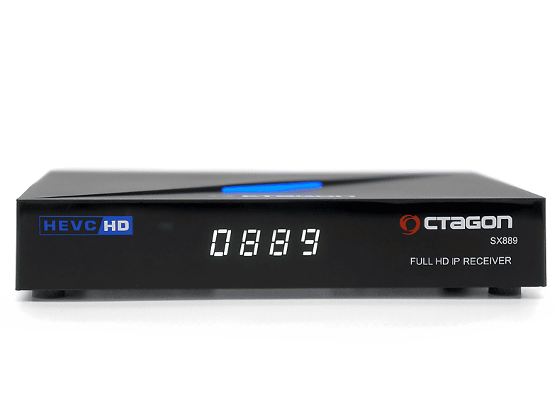 OCTAGON SX889 Full HD IP H.265 LAN HDMI Linux TV IP Mediaplayer Full HD Mediaplayer (Schwarz)