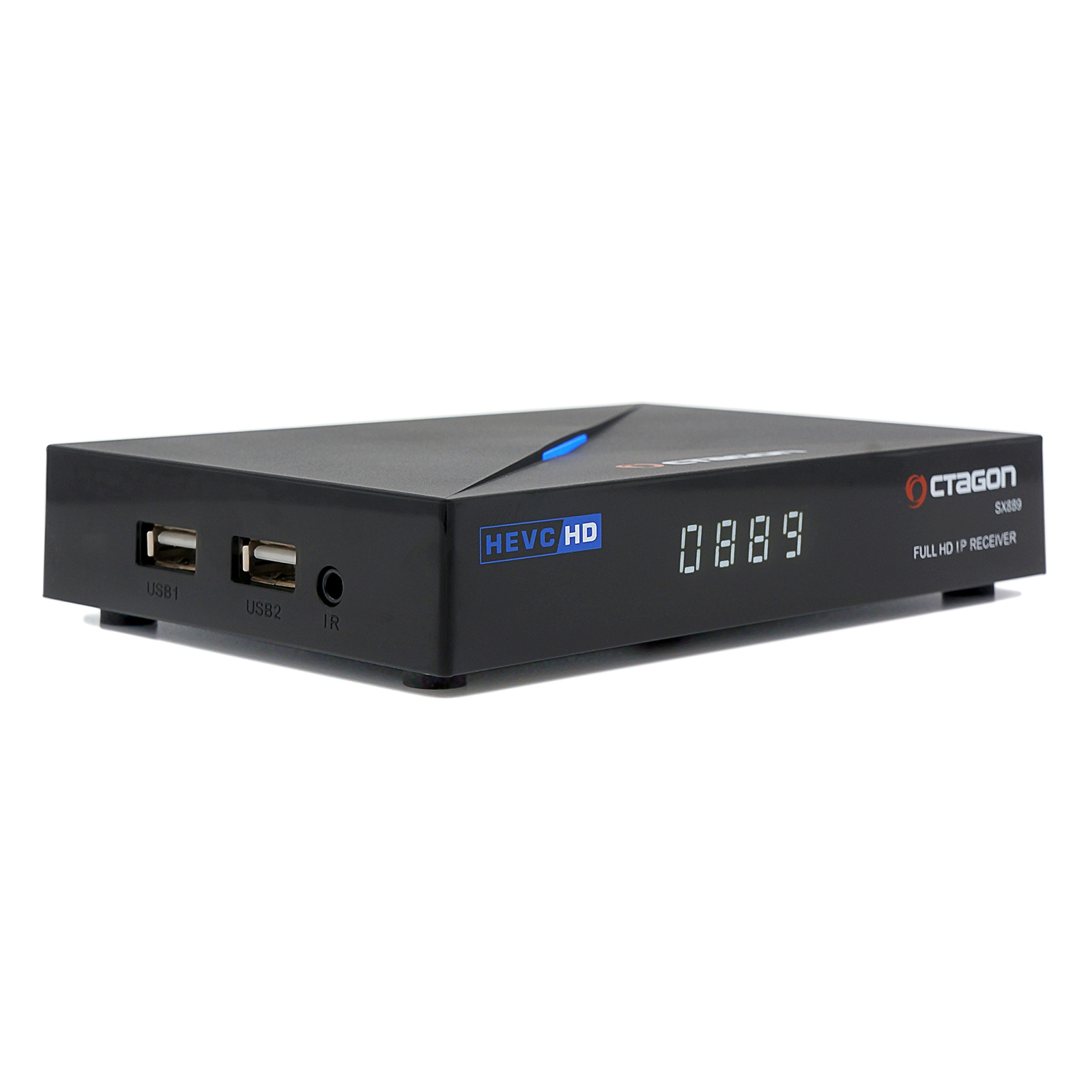 OCTAGON SX889 Full HD Linux HD TV LAN (Schwarz) IP IP Mediaplayer Mediaplayer H.265 HDMI Full