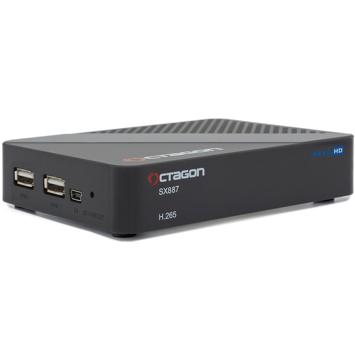 OCTAGON Octagon SX887 H.265 (Schwarz) Full Mediaplayer LAN 1080p IP-Receiver HD Linux