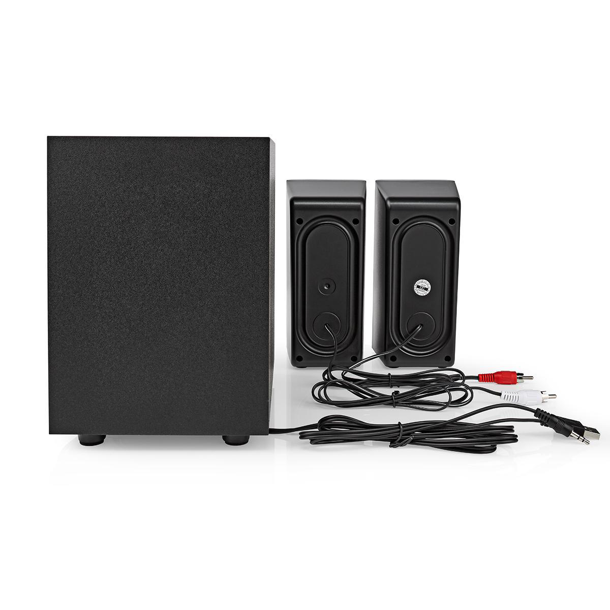 NEDIS GSPR10021BK PC-speakers Zwart