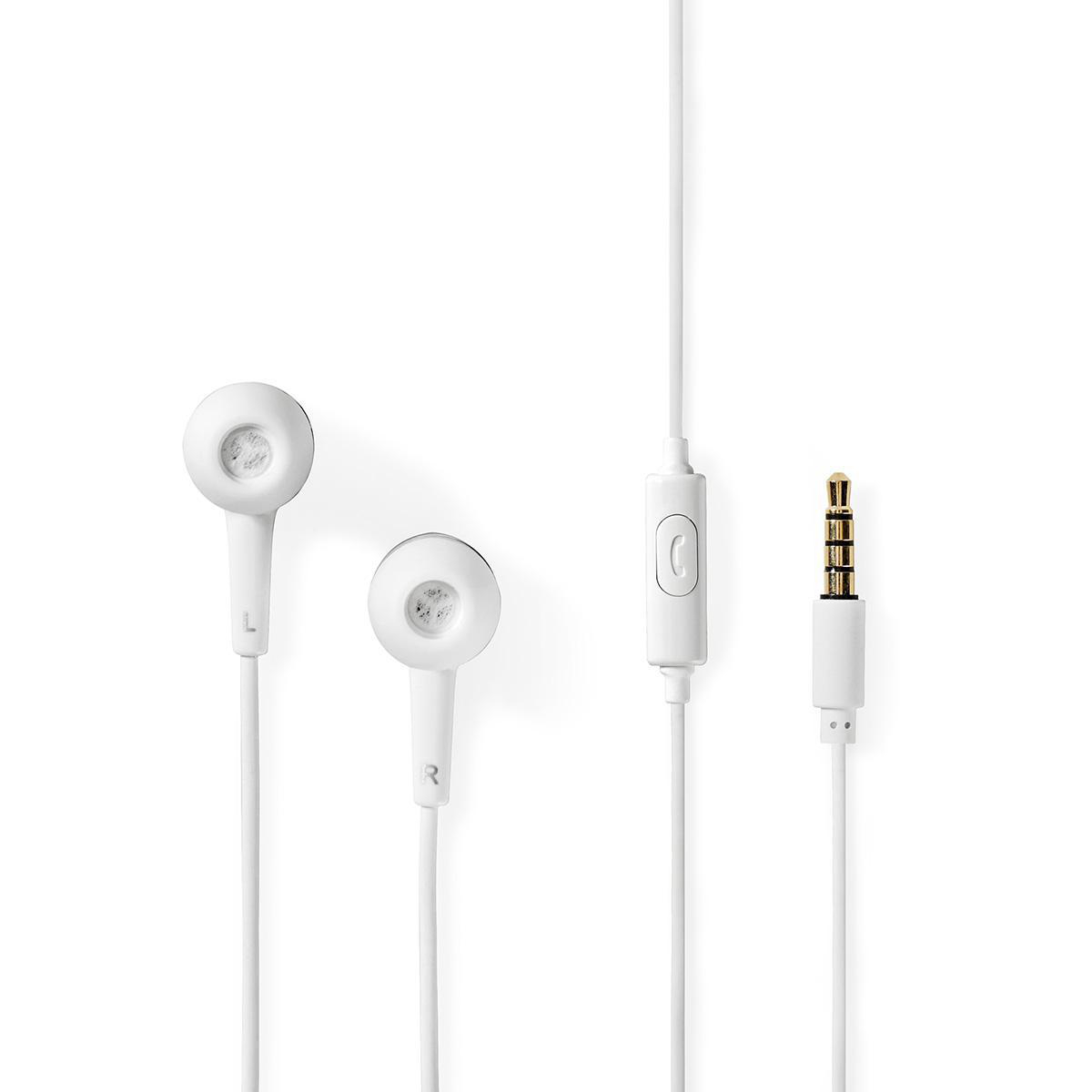 NEDIS HPWD2020WT, In-ear Kopfhörer Weiss