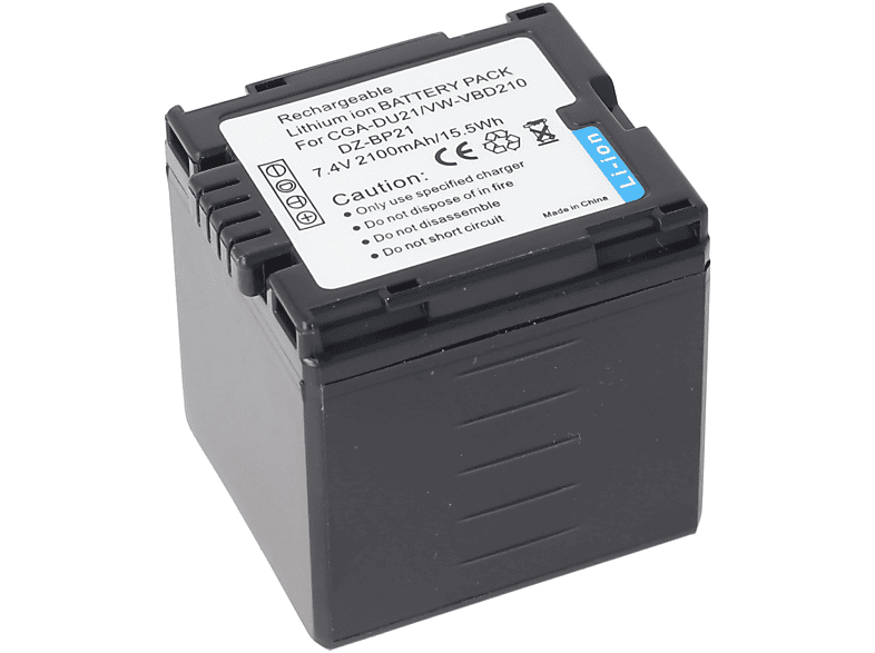Ersatzakku Für Panasonic Kameras – Li-Ion 7,2/7,4V, Kompatibel Mit CGA-DU21, CGR-DU06, NV-GS Serie U.v.m.