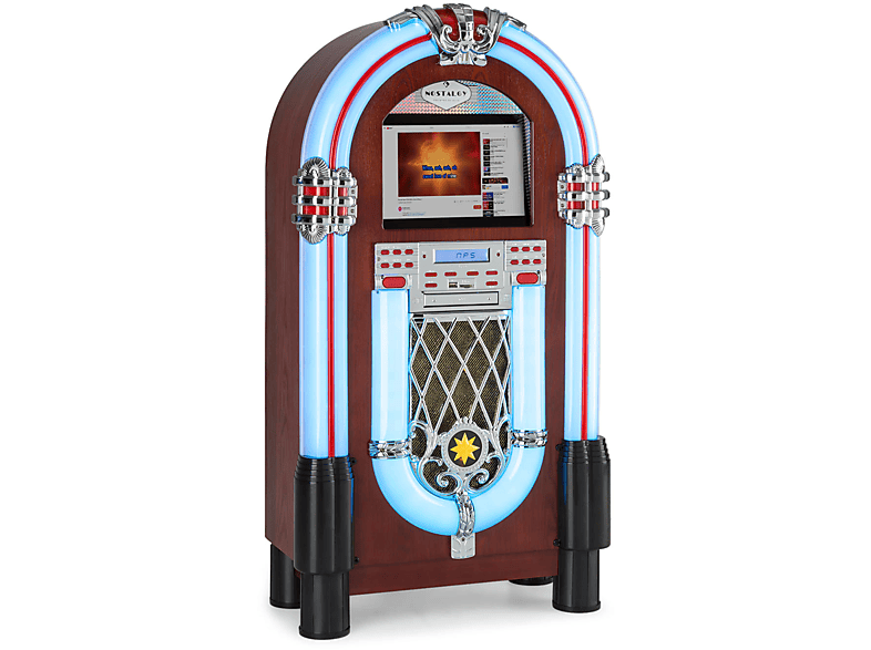 AUNA Graceland Touch Jukebox, Braun | Kompaktanlagen & Audiosysteme