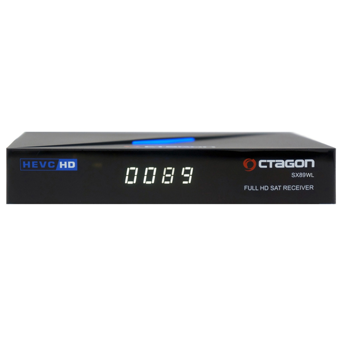 Receiver Linux WiFi OCTAGON Receiver Sat Full Tuner LAN Sat IP HD HDMI H.265 WL DVB-S2 (Schwarz) IP SX89