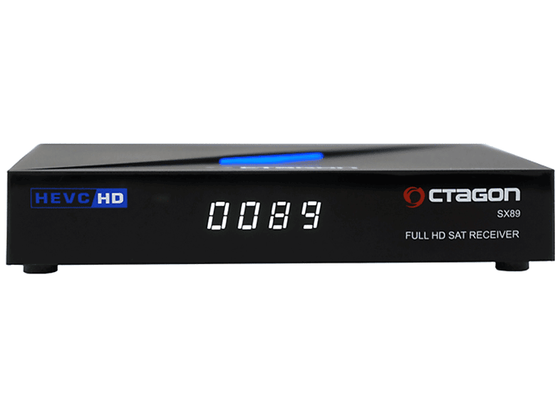 OCTAGON SX89 Full HD H.265 Linux LAN HDMI DVB-S2 Sat Tuner IP Receiver Sat IP Receiver (Schwarz)