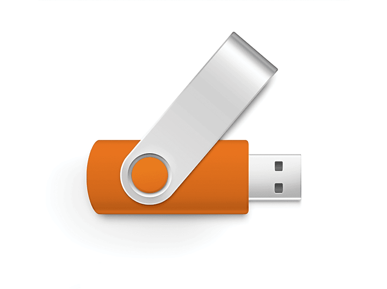USB GERMANY Swivel 64GB USB-Stick (Orange, 64 GB)