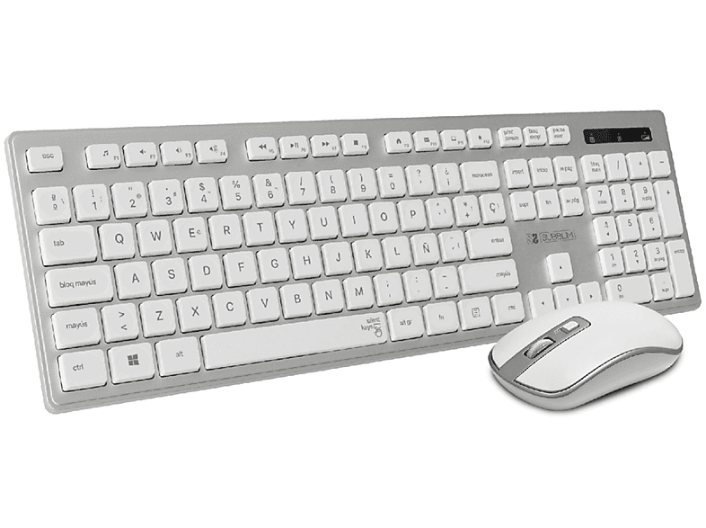 Teclado Con Ratón Combo Business Slim Silencioso Inalámbrico Blanco con  Ofertas en Carrefour