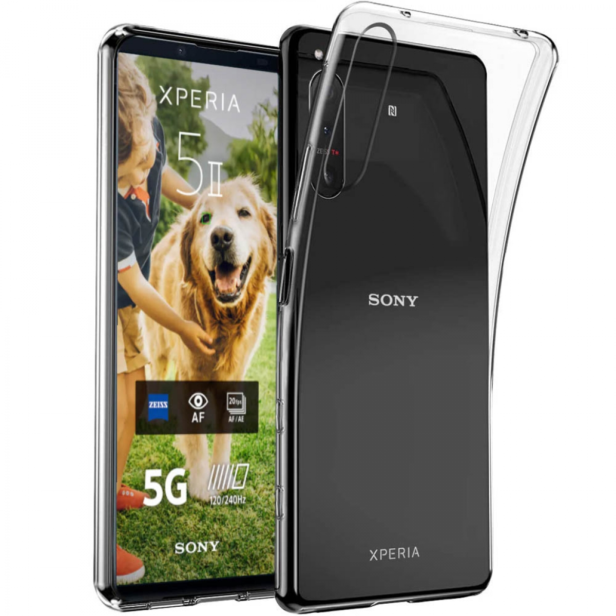 Sony, II, CA4, 5 Transparent CASEONLINE Xperia Backcover,
