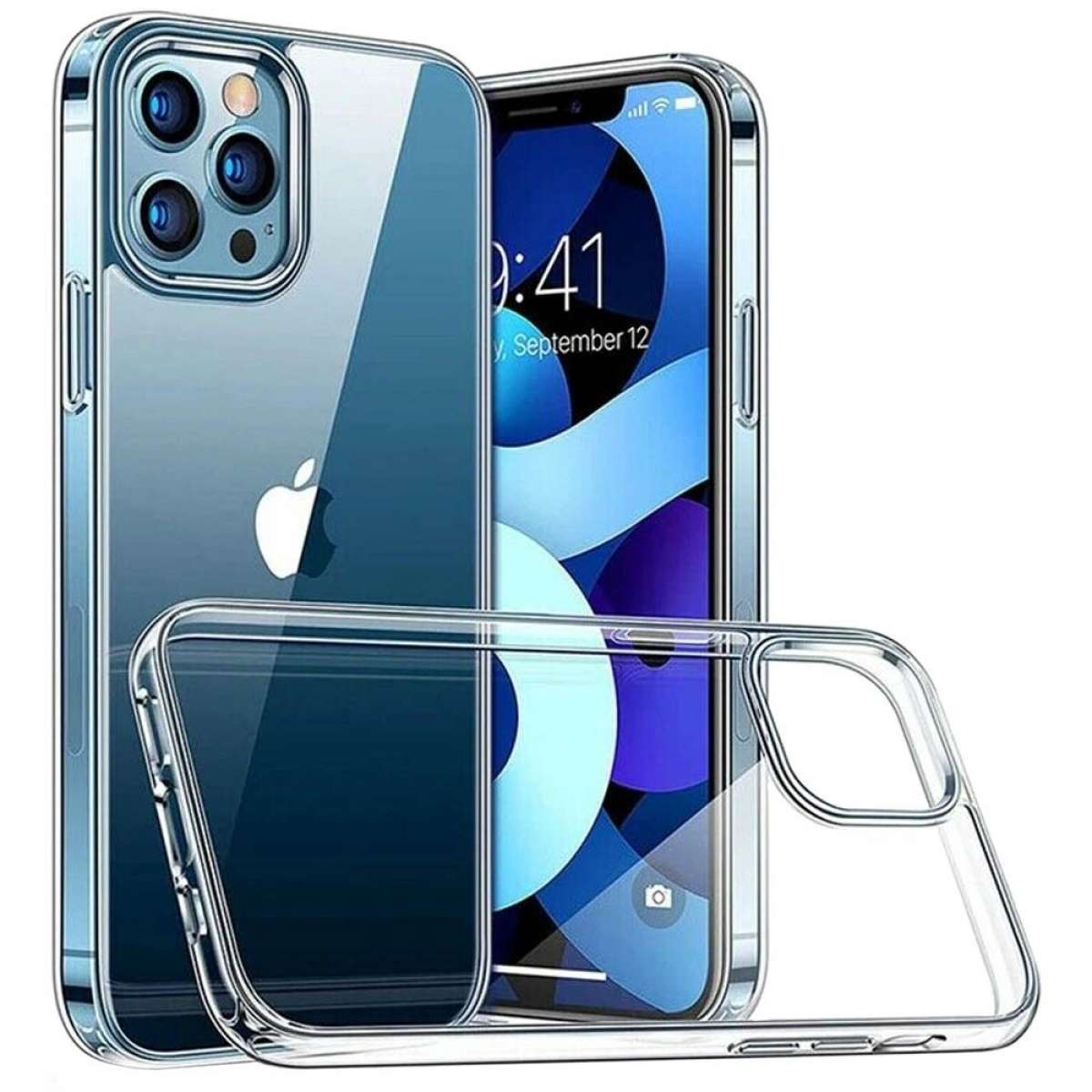 CASEONLINE CA4, Backcover, Apple, Transparent 12 Pro, iPhone