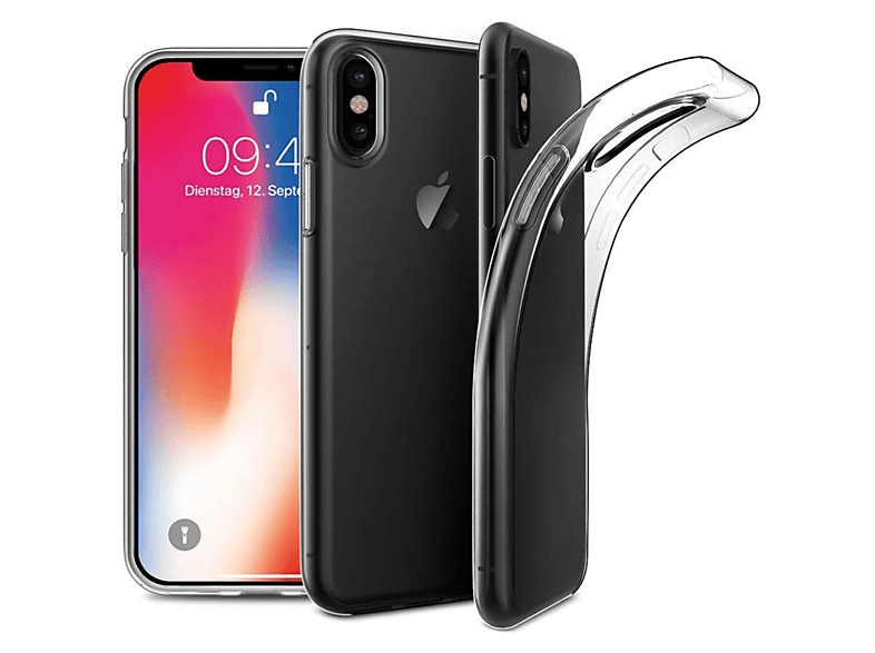 CASEONLINE CA4, Backcover, Apple, iPhone X, Transparent