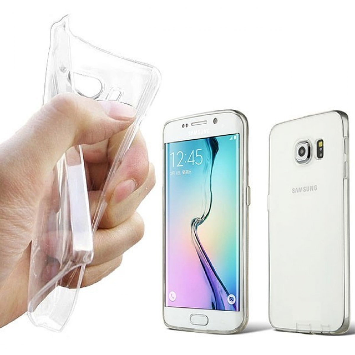 CASEONLINE Plus, Samsung, Galaxy Edge Backcover, CA4, Transparent S6