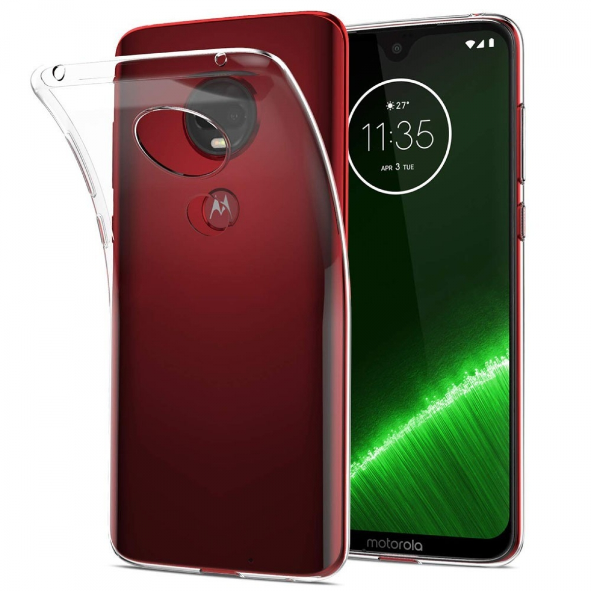 CASEONLINE CA4, Motorola, G7 Moto Backcover, Transparent Plus