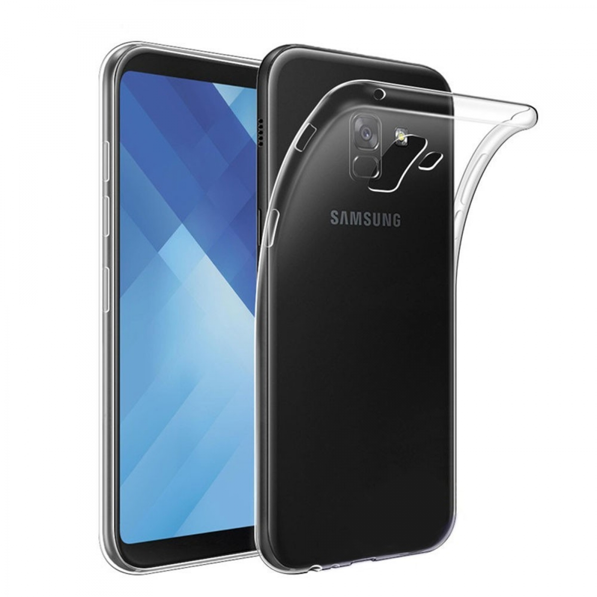 CASEONLINE CA4, Backcover, Samsung, Galaxy Plus A8 Transparent (2018)