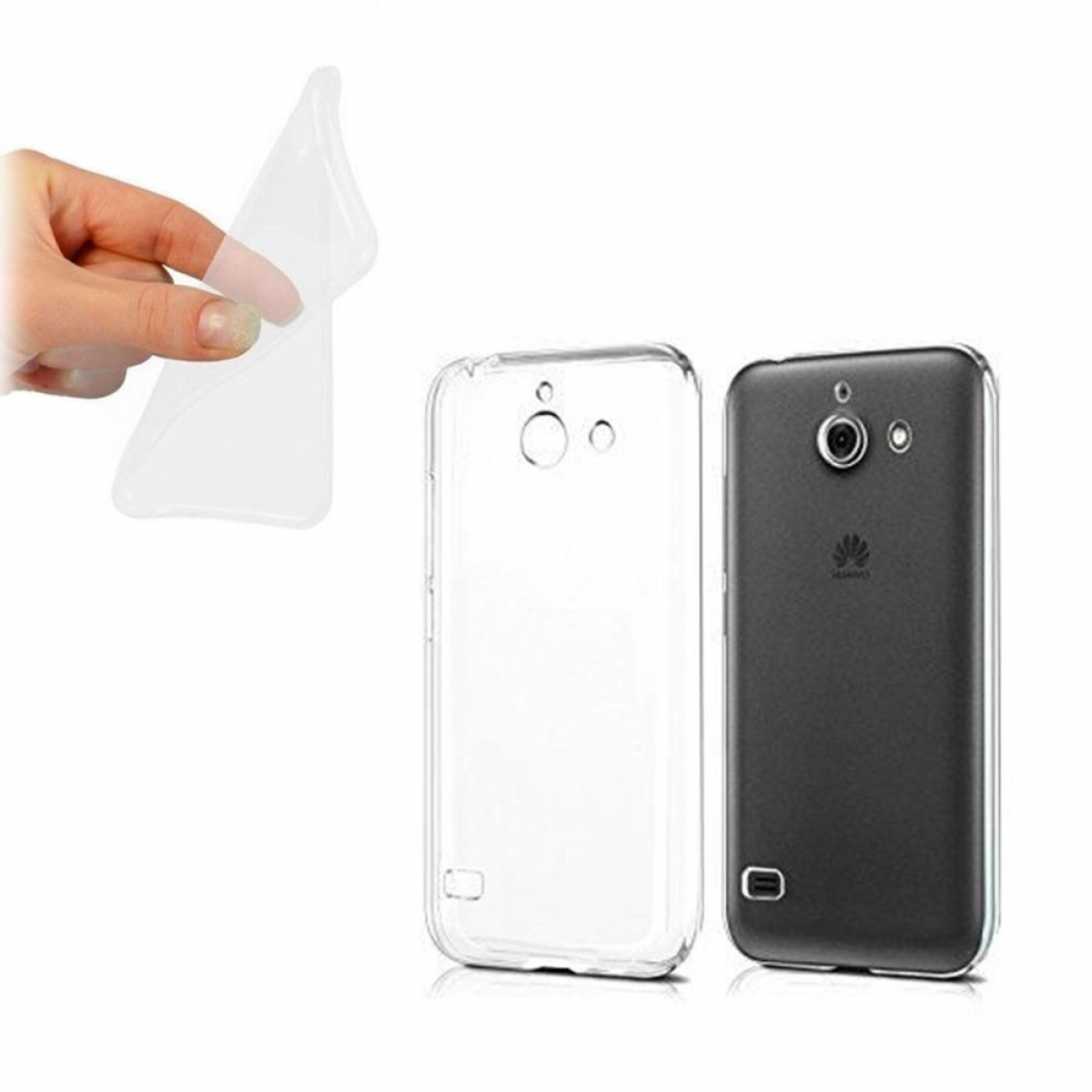 Y550, CASEONLINE Transparent Ascend Backcover, Huawei, CA4,