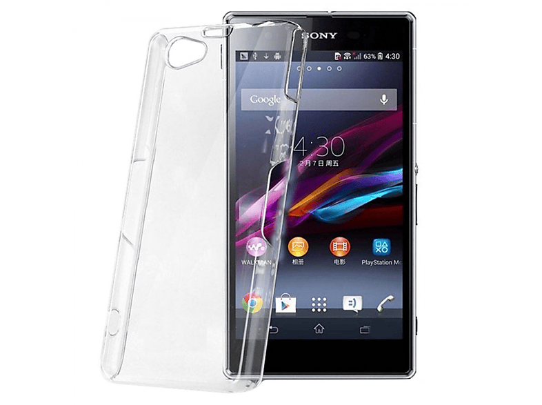 Compact, Z1 CA4, CASEONLINE Transparent Backcover, Sony, Xperia
