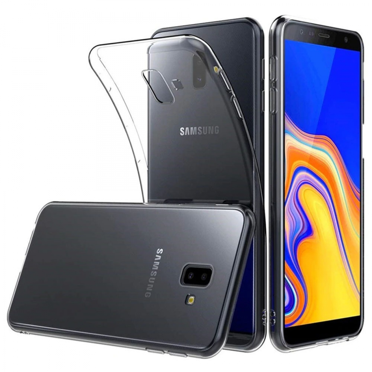 CASEONLINE CA4, Backcover, Samsung, Galaxy (2018), Transparent Plus J6