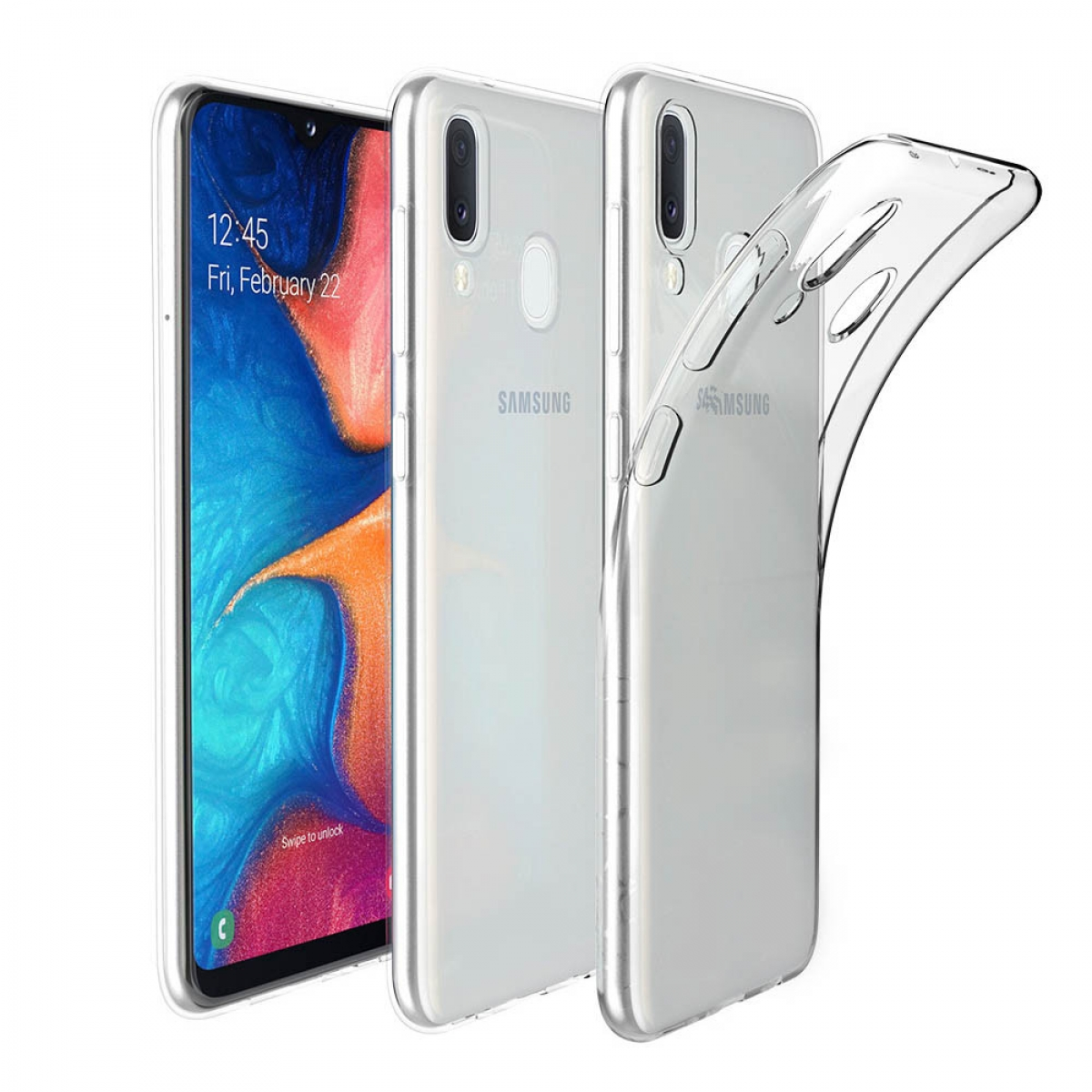 Samsung, A20, CA4, Galaxy Transparent CASEONLINE Backcover,