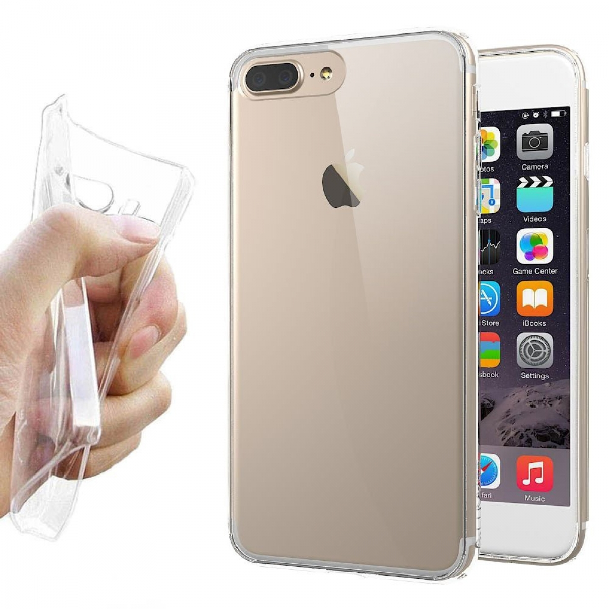 CASEONLINE CA4, Backcover, Apple, 7, iPhone Transparent