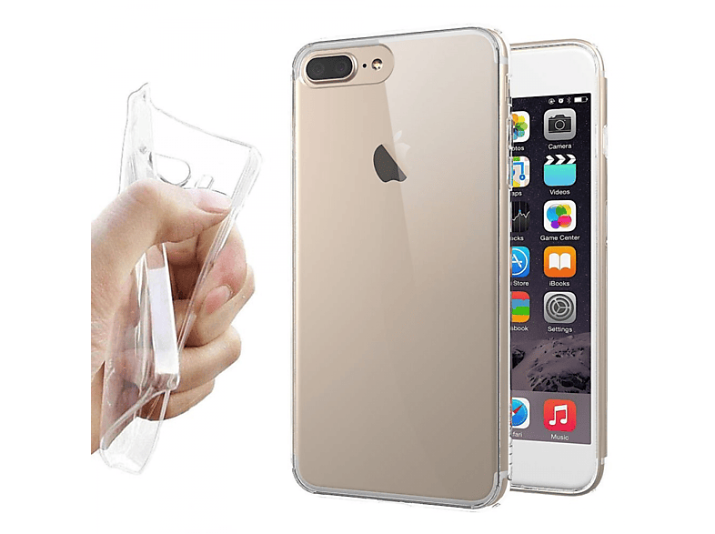 CASEONLINE CA4, Backcover, Apple, iPhone 7, Transparent