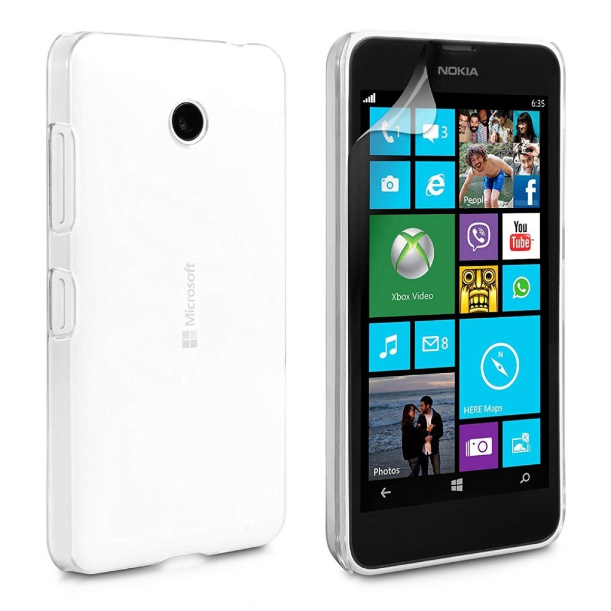 CASEONLINE CA4, 532, Microsoft, Transparent Lumia Backcover