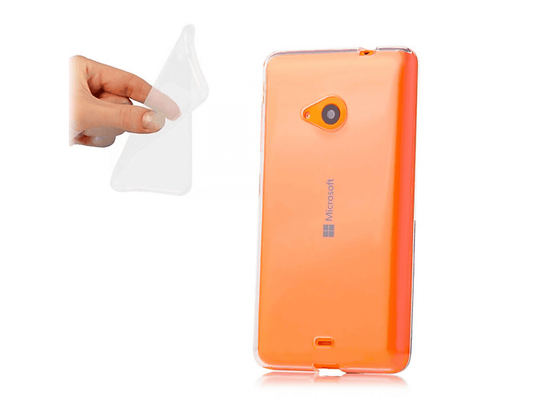 Backcover, Lumia CASEONLINE 535, Microsoft, Transparent CA4,