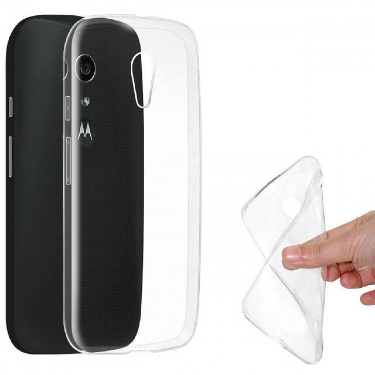 Transparent CASEONLINE Motorola, G2, Backcover, CA4, Moto