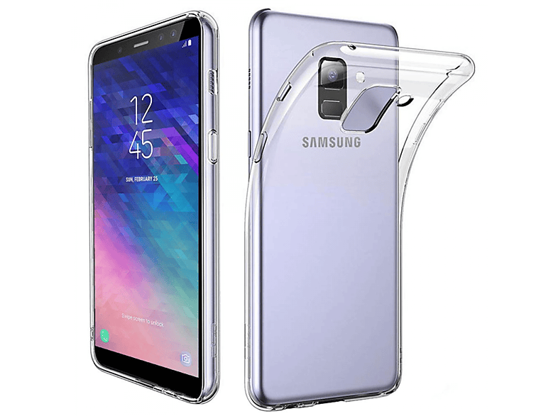 CASEONLINE CA4, Backcover, Samsung, Galaxy A6 Plus (2018), Transparent
