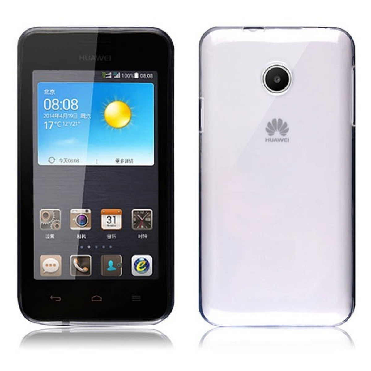 CA4, CASEONLINE Backcover, Transparent Y330, Huawei, Ascend