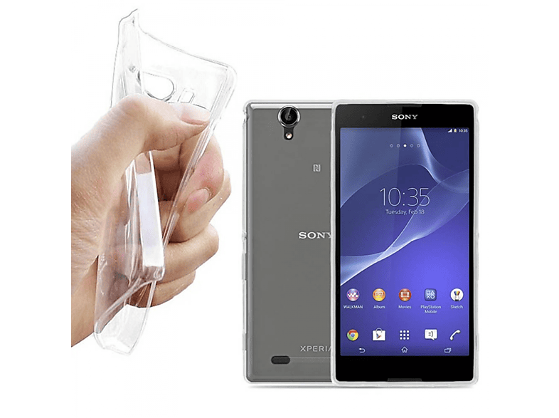 CASEONLINE CA4, Backcover, Sony, Xperia T2 Ultra, Transparent