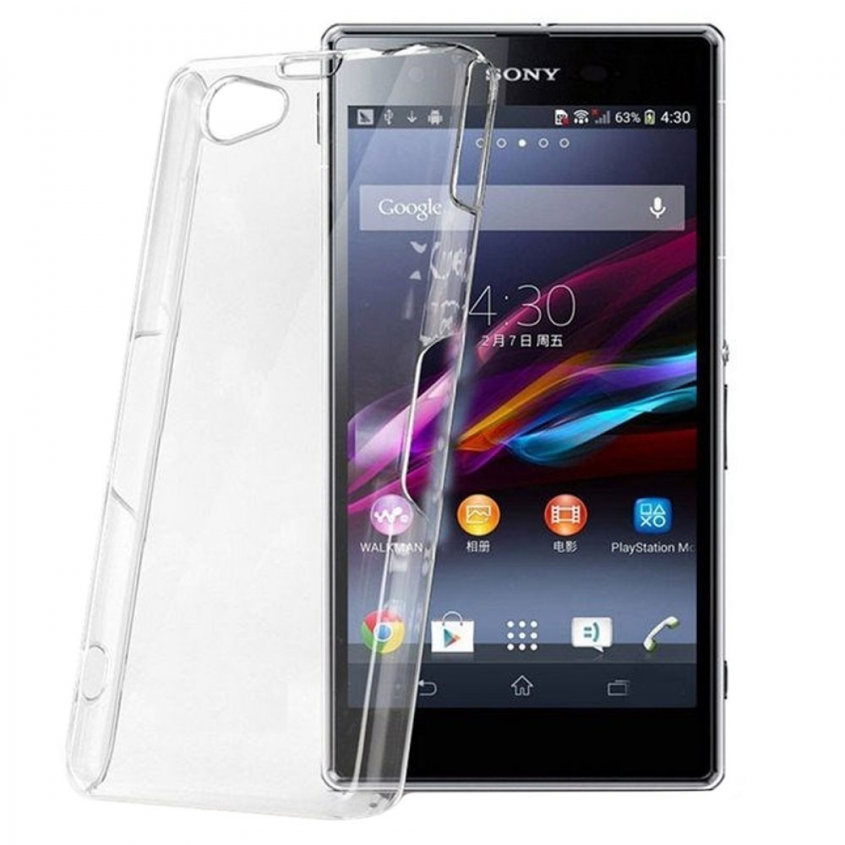 Z2 Backcover, Xperia Compact, Transparent CASEONLINE Sony, CA4,