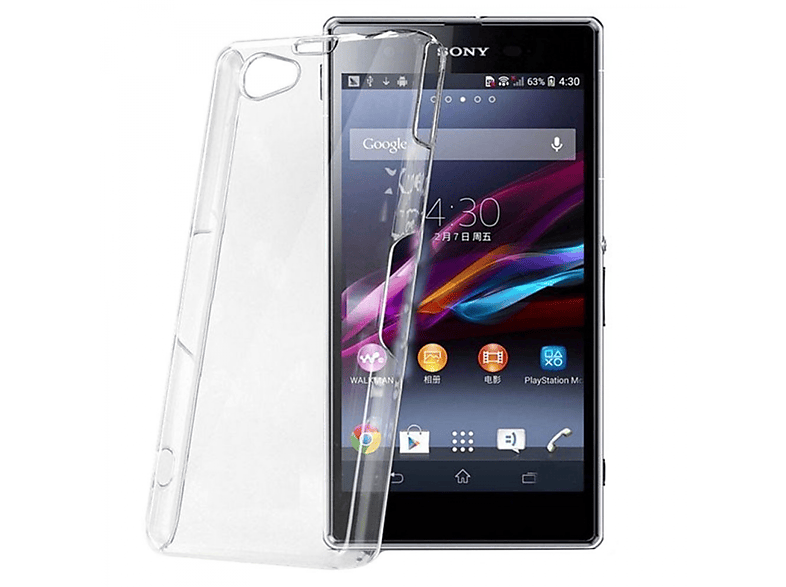 CASEONLINE CA4, Backcover, Sony, Xperia Compact, Z2 Transparent