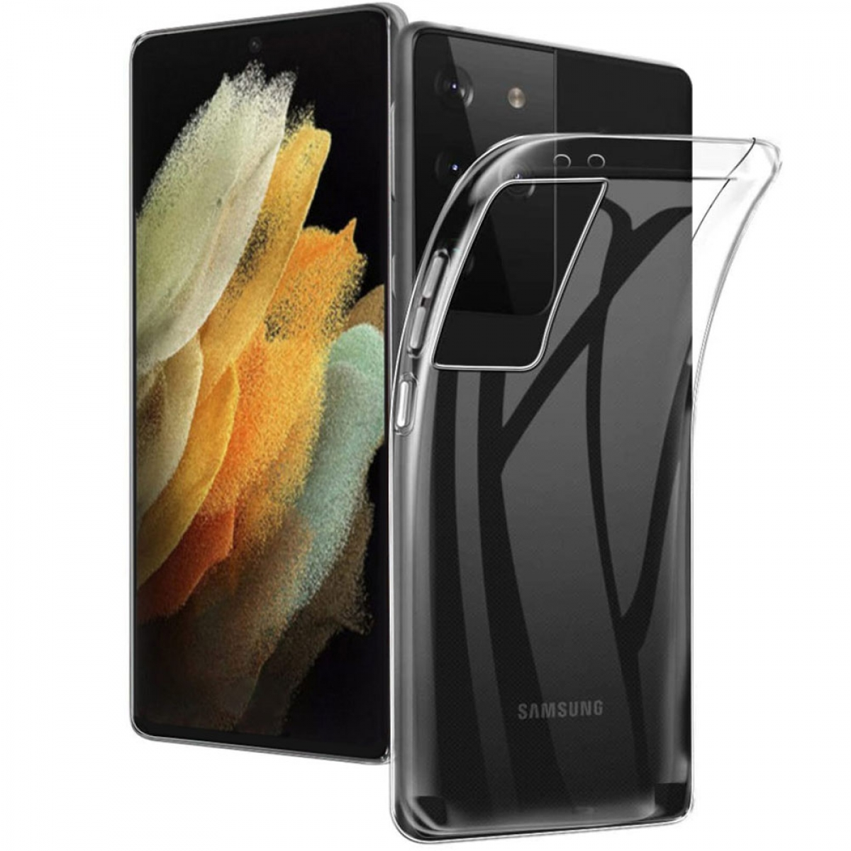 S21 Galaxy Backcover, Samsung, Ultra, CA4, CASEONLINE Transparent